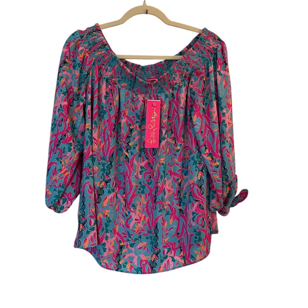 Lilly Pulitzer NWT Off-the-Shoulder Top Medium
